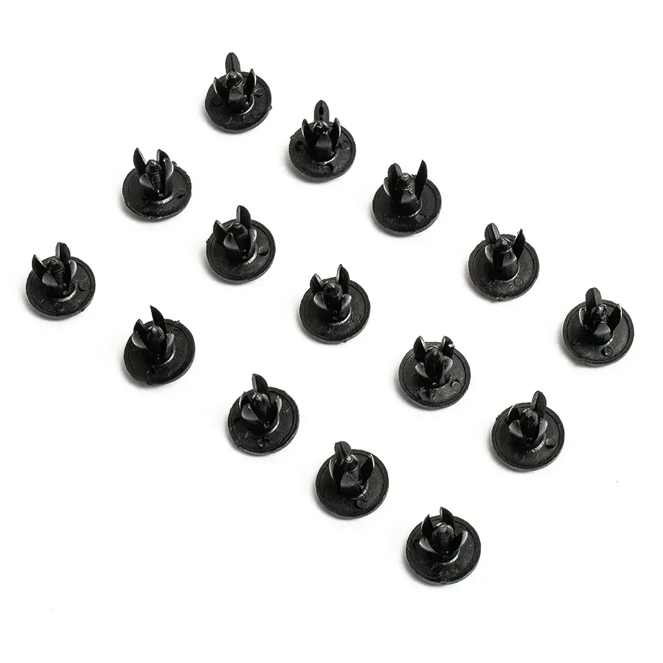 50pcs 6mm Universal Car Fasteners Clip Body Hole Diameter Plastic Rivet Fastener Fender Bumper Push Pin Clip Auto Accessories - 3