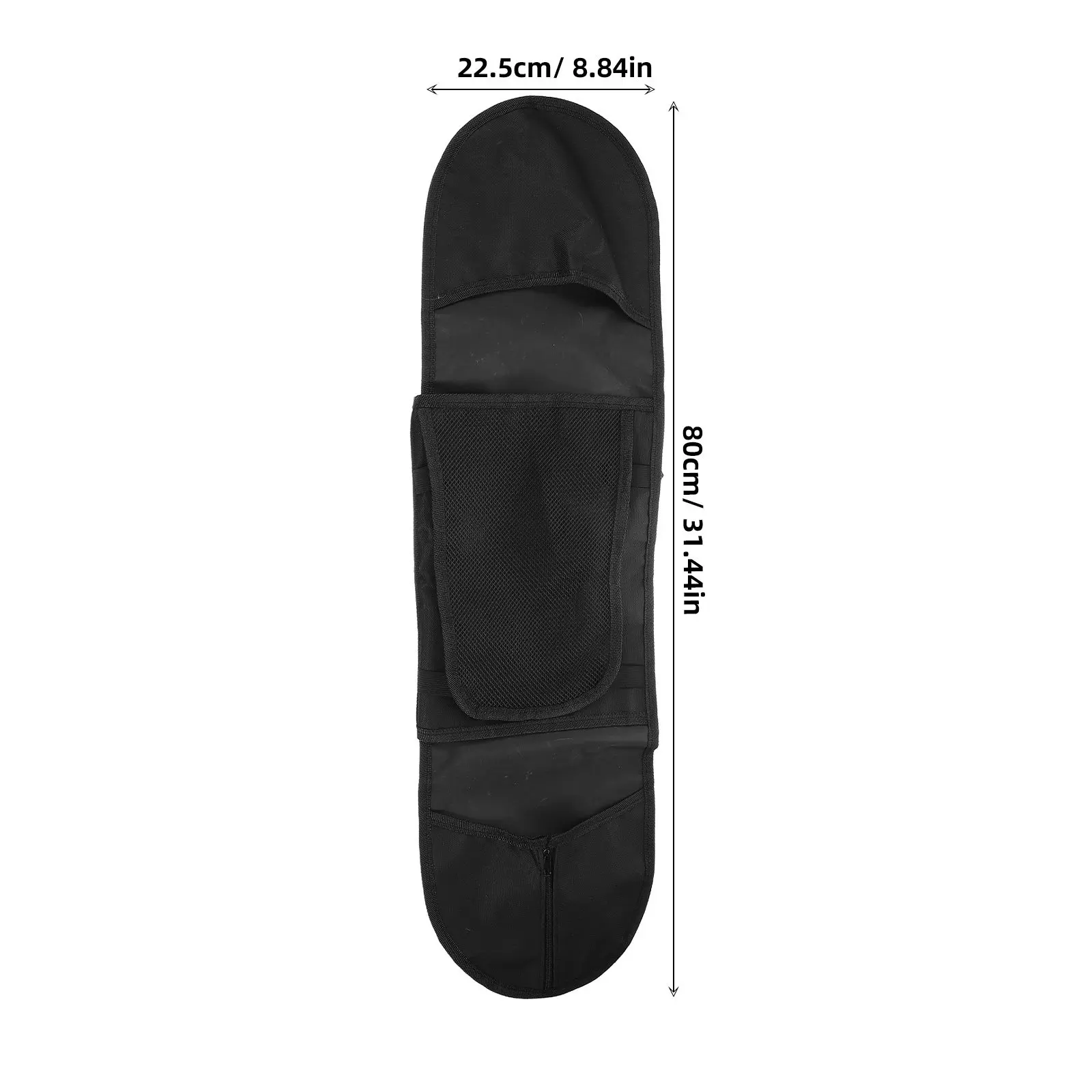 Skateboard Backpack Breathable Mesh Large Capacity Shoulder Sling Carry Bag for Travel Outdoor Sports