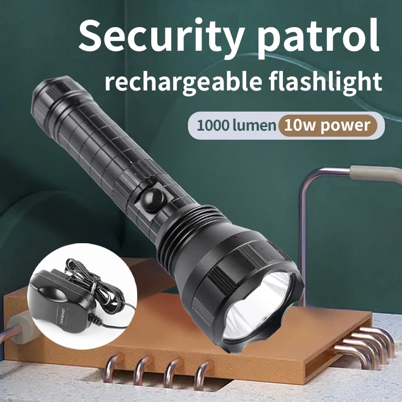 High brightness waterproof anti-fall LED aluminum alloy explosion-proof flashlight