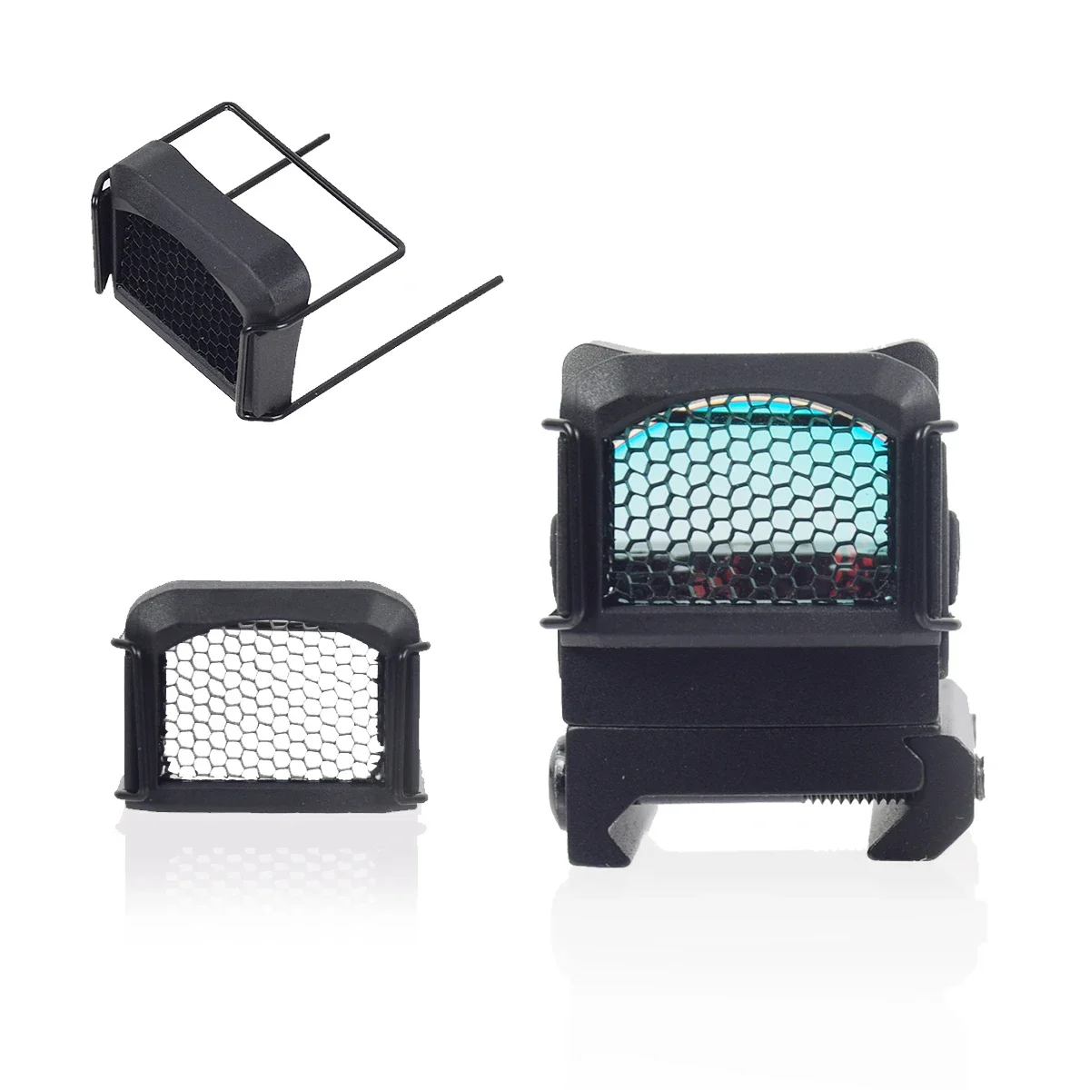 Airsoft RM Red Dot Reflex Sight Killflash Protector Cover Holographic Scope Hunting EH 558 Reflex Optical Scope Lens/Mesh Cap view 5