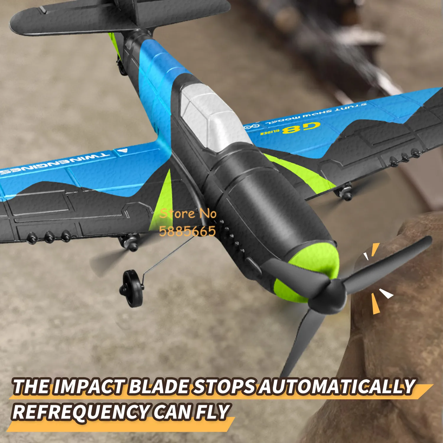 300M固定翼リモートコントロールグライダーファイター2.4G照明EPP素材セルフスタビライジング電動防水RC飛行機