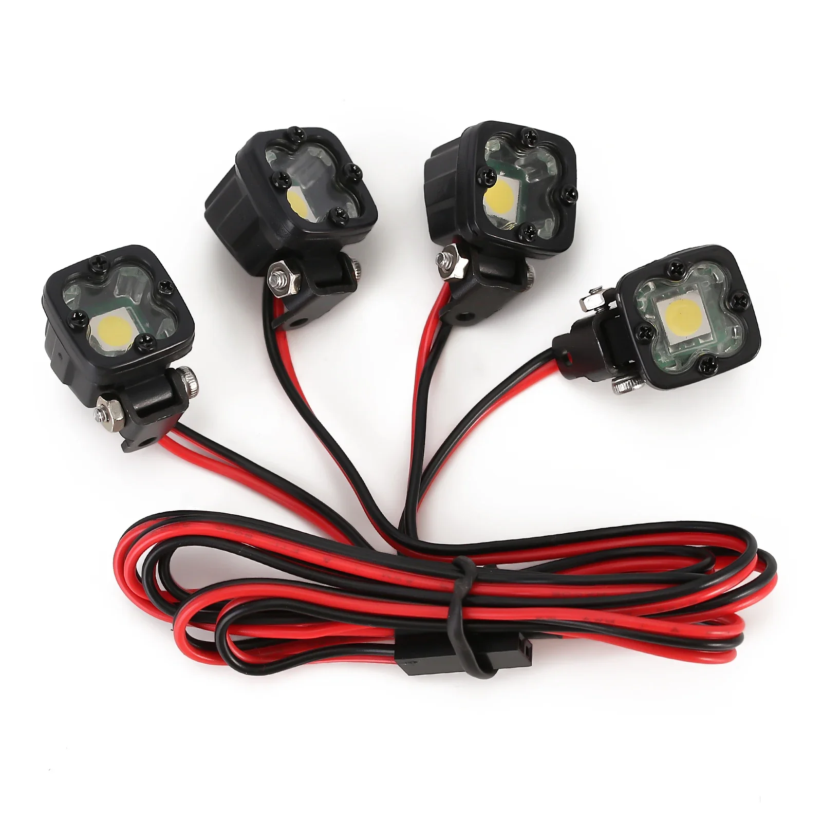 INJORA RC Auto Helle LED-Leuchten Scheinwerfer Scheinwerfer für 1/10 RC Crawler Axial SCX10 90046 Wraith Capra Redcat Gen8 VS4-10