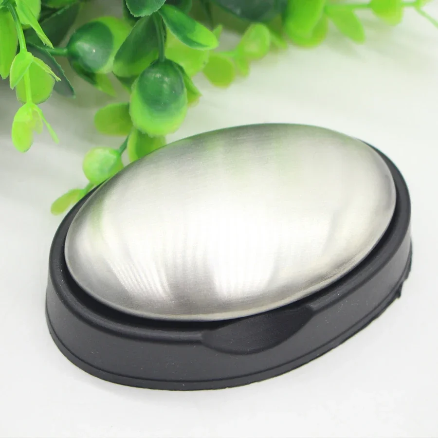 1pc stainless steel deodorizing soap, remove garlic, remove fishy smell, deodorize hand soap, deodorize soap, soap