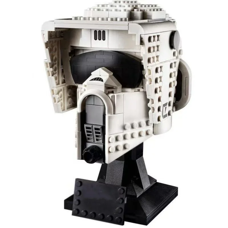 Espaço guerras blocos de construção modelo figura stormtrooper vader tie lutador piloto capacete série coleção blocos de construção modelo brinquedo