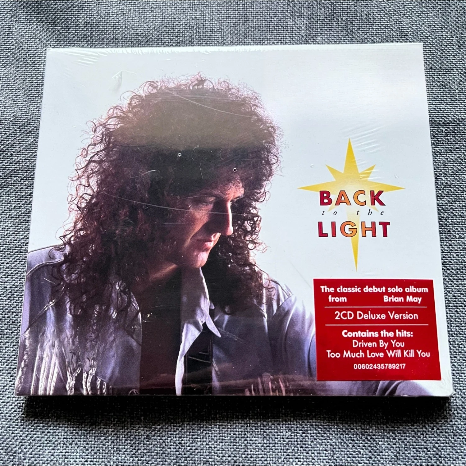 

British Hard Rock Deluxe CD Warm-toned Guitarist Close-up Portrait Cover Classic Album with Hit Tracks Collectible Audio Disc