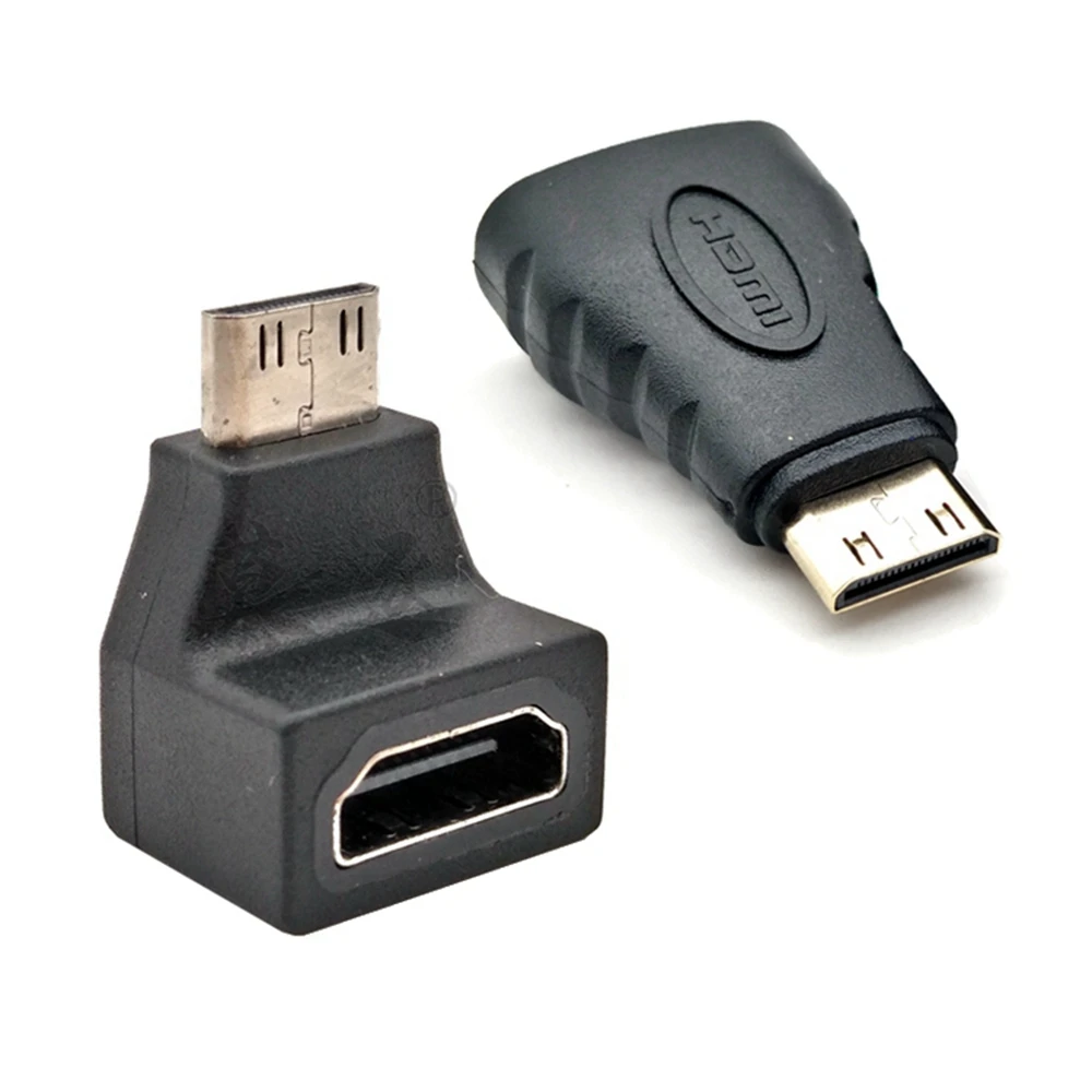 Gold-Plated 1080P Mini Male HDMI-compatible To Standard HDMI Female Extension Adapter Female To Male F-M HDMI Converter