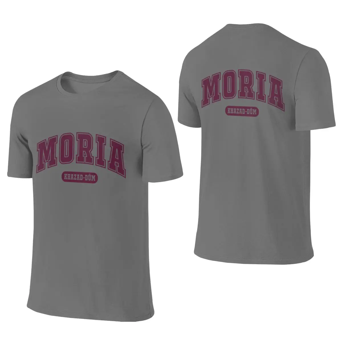 Moria Sweet Cool Reversible T-shirt Street Personality Ribbed Collar Basic Tee