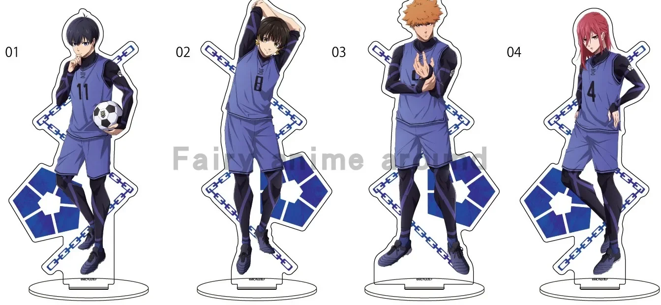 أنيمي عمل الشكل دمية Chigiri Hyoma Isagi Yoichi Kunigami Rensuke الاكريليك حامل نموذج لوحة تأثيري لعبة للهدايا #2