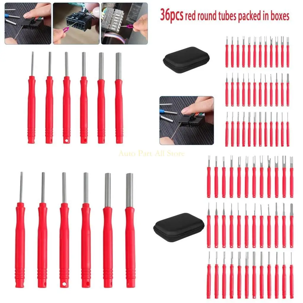 

J0MA Terminal Removal Tool Set, Repair Removal Tool, Wire ConnectorTerminal Pin Extractor for Most ConnectorTerminal