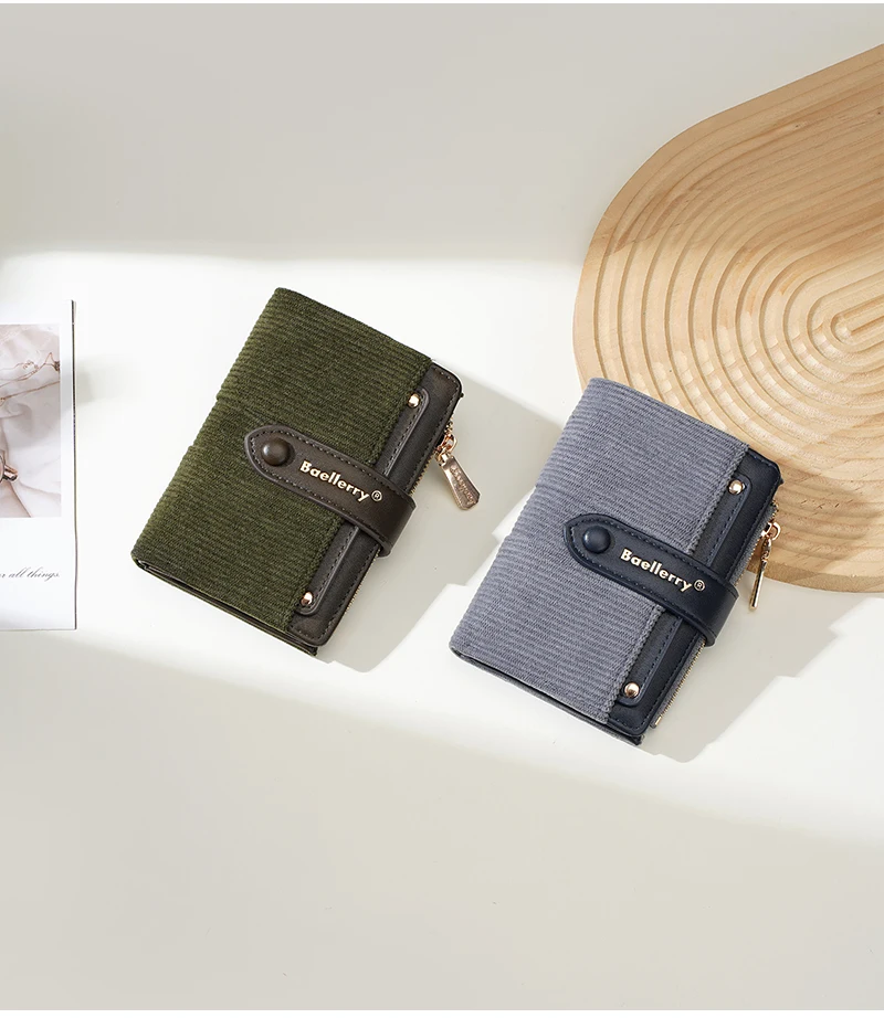 Braellery Multi-card Holder for Women Large Capacity Wallets Female Fashion Wallets Coin Change Purse Patchwork Design Purse