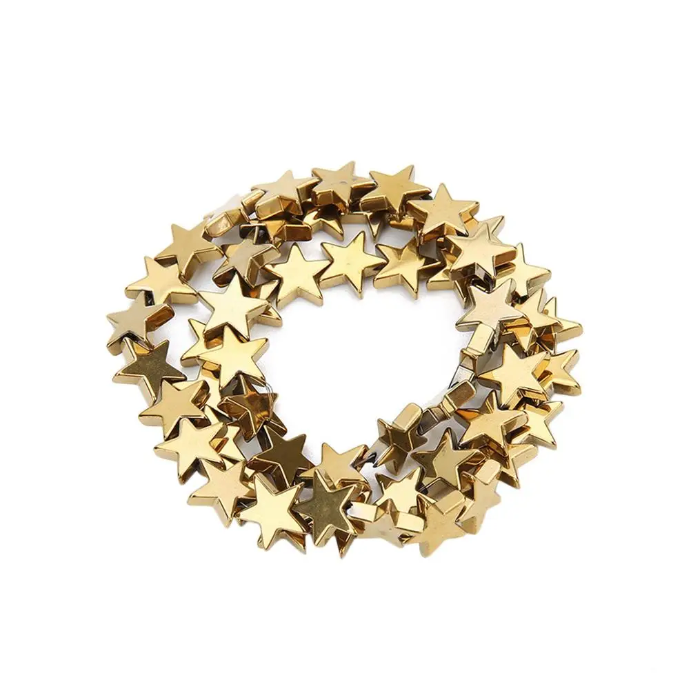 

Large Hole 5-Pointed Star Black D Beads Round Ornament Jewelry Making DIY Craft Project Smooth Mini Hole Bead Accessories Loose