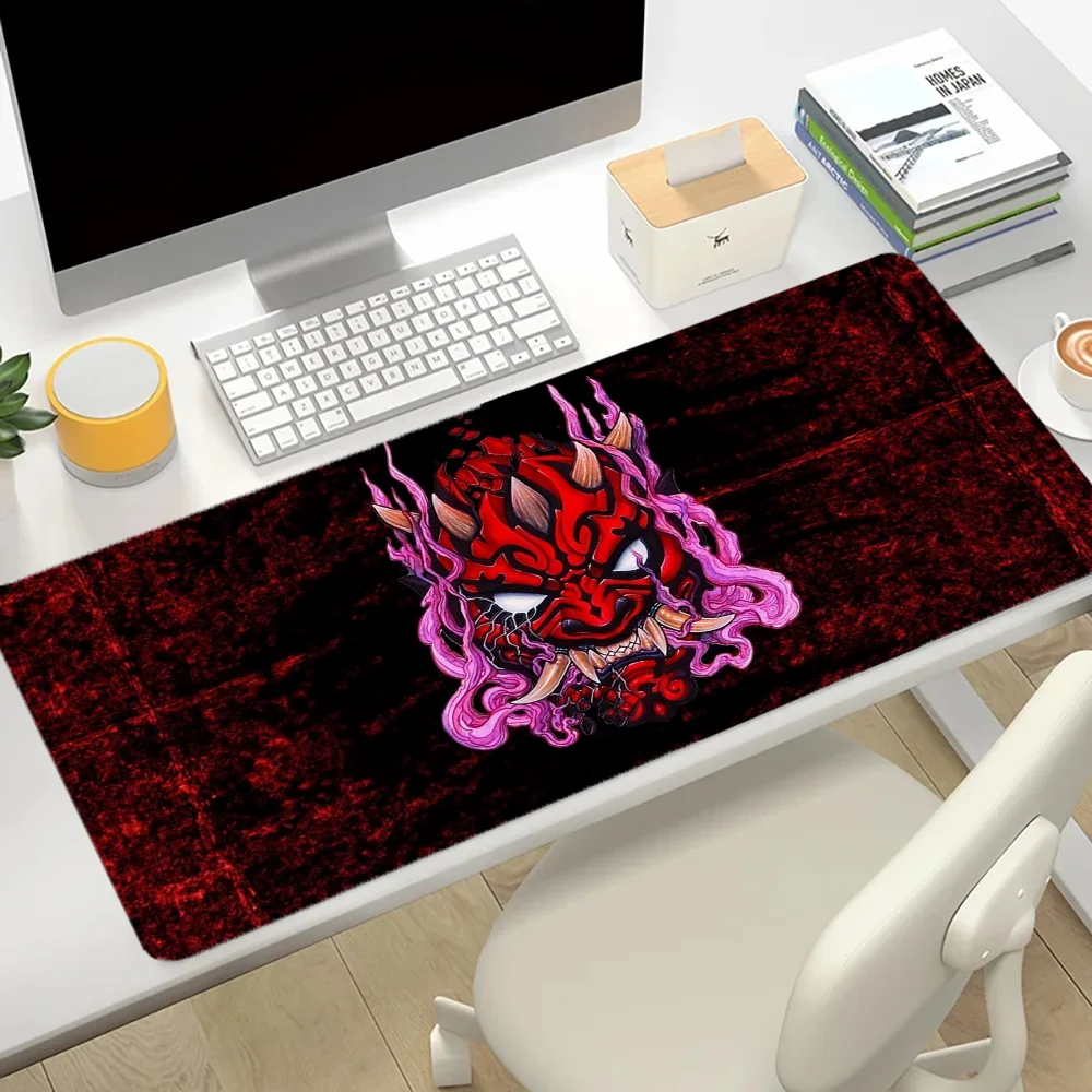 

Large Xxl Mouse Pad Gaming Accessories Japanse Demon Fashion New Pc Cabinet Desk Mat Mousepad Gamer Computer Desks Keyboard Mats