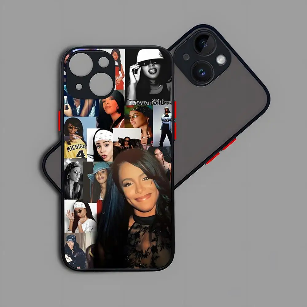 A-Aaliyah Hip Hop Music Phone Case Matte Transparent Back For iPhone 16 15 14 13 12 11 Pro Max X XR XSMax 7 8 Plus Cover