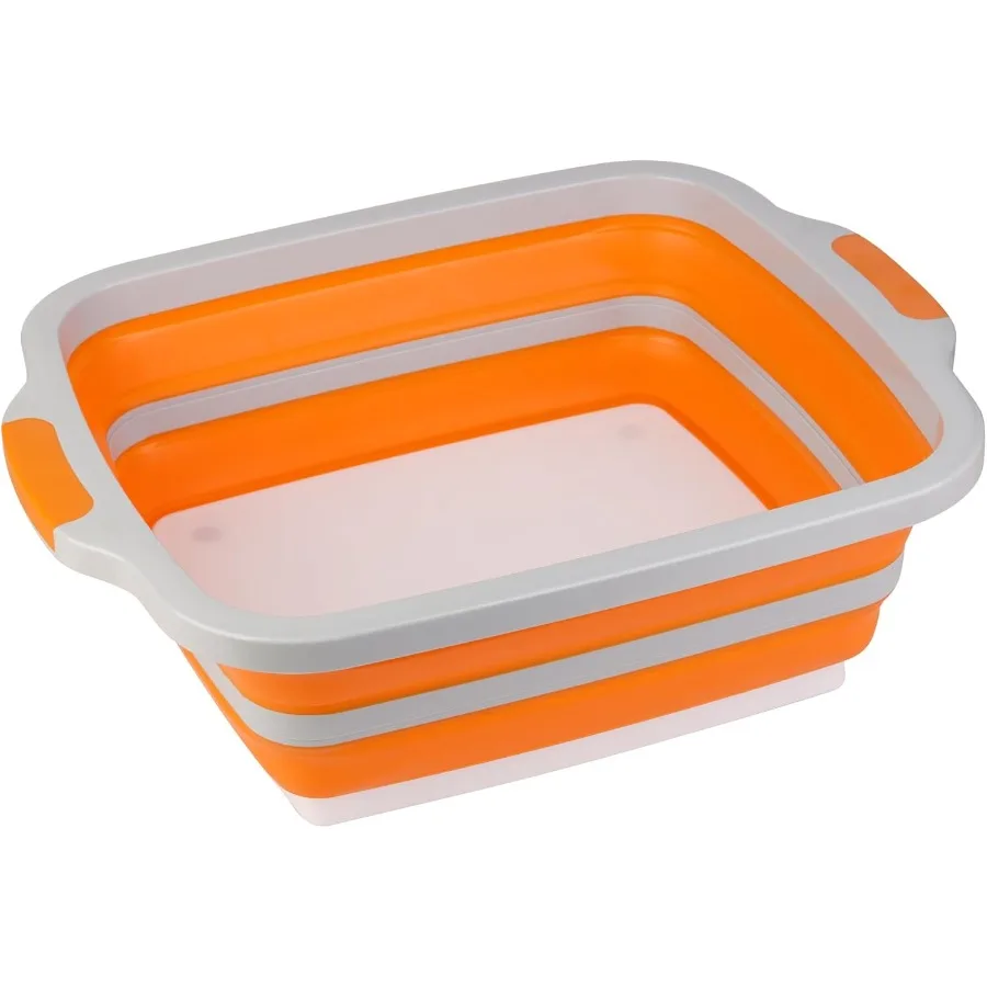 

Large 4.22 Gal 16L Collapsible Cutting Board with Container Foldable BBQ Prep Tub for SpaceSaving Kitchen Use Ideal for Camping