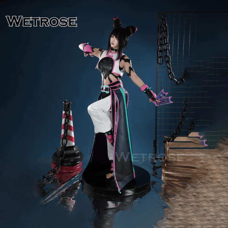 【Wetrose】الطلب المسبق لـ Street Fighter 6 Collaboration Kiriko Han Juri مجموعة كاملة من أزياء الألعاب التنكرية