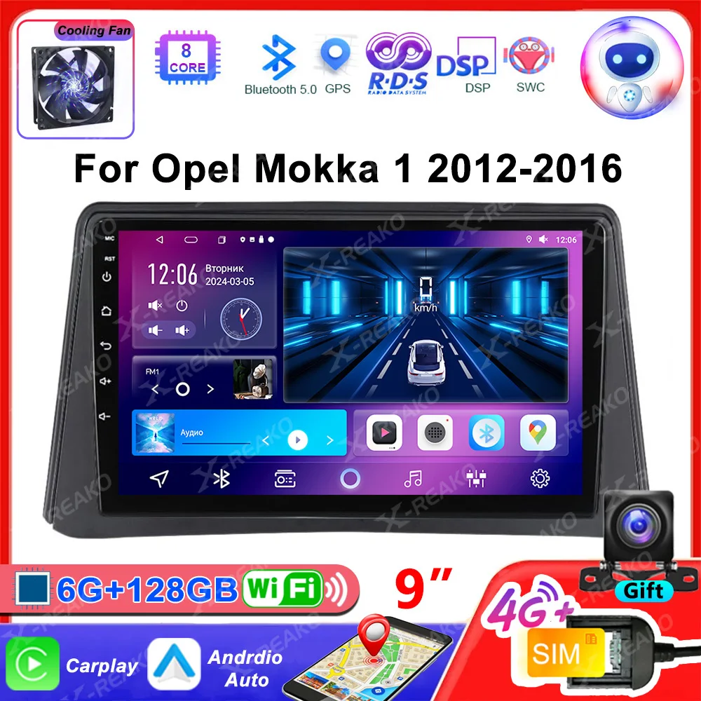 

Android 13 Radio For Opel Mokka 1 2012-2016 For Buick ENCORE 2013 Car stereo Multimedia Player Carplay Auto GPS navigation 2DIN