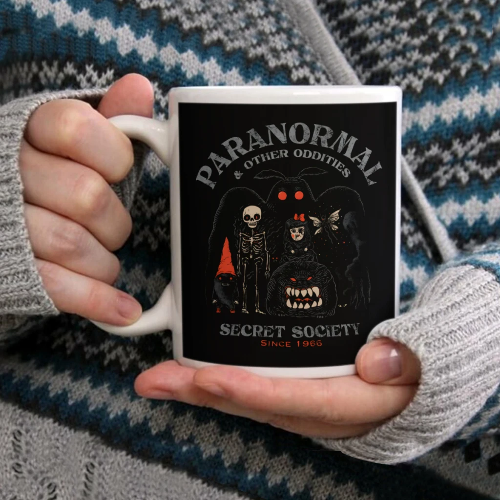 

Paranormal Secret SocietyCoffee Mug Tea Cup 11oz Coffee Cup Funny Birthday Ceramic Mug Personalized Cup