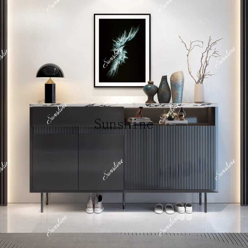 Italian-style entrance entrance shoe cabinet integrated villa entrance high-end customizable large-size corridor  FT