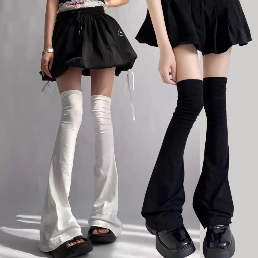 Women Sweet Lolita Y2K Style Harajuku Over The Knee Leg Stockings High Tube Knee Over Socks Japanese Style Keep Warm Leg Warmers
