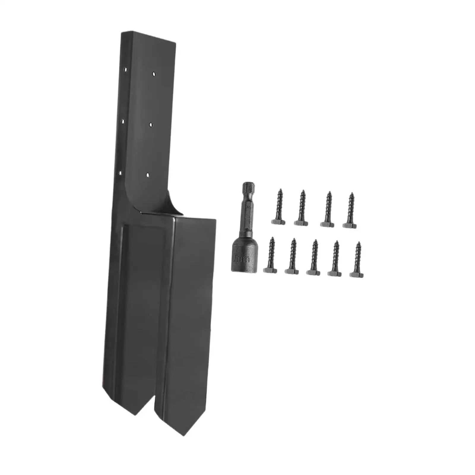 Fence Post Repair Stake Iron Easily Install Replace Fence Post Repair Kit for Repairing Tilted Fence Post Lumber 3.5