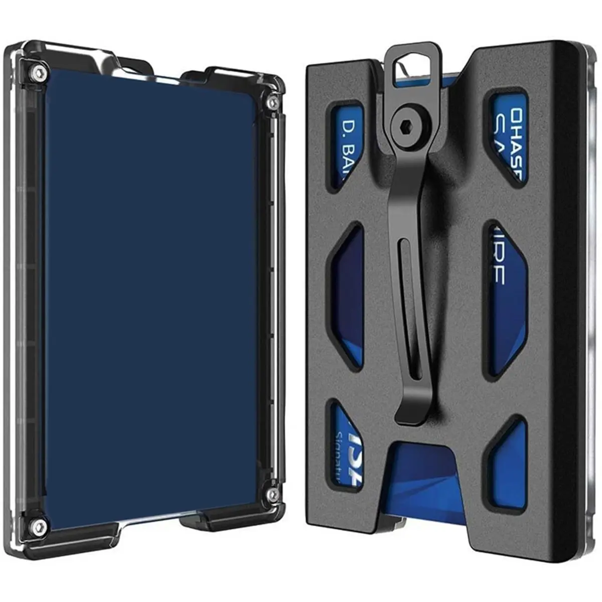 2026 New Clip Wallet, Hard Wearing Card Bag with Rope, Can Hold 1-4 Cards, Metal Not Easily Damaged,Portable and Space Saving