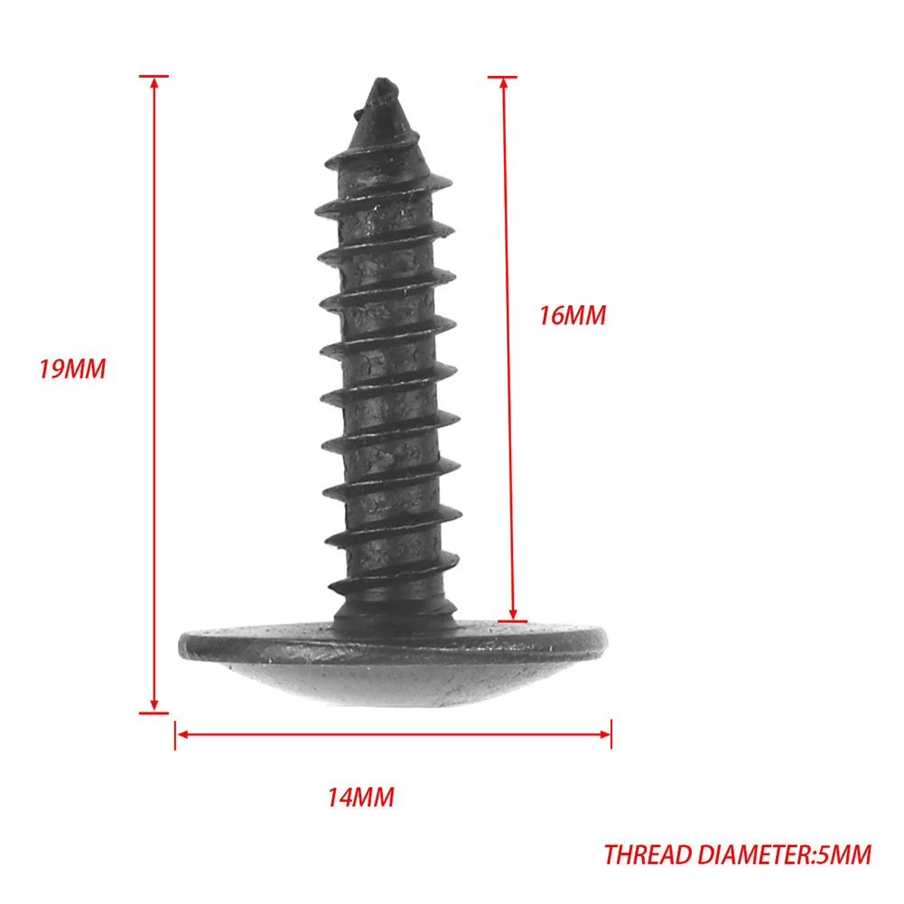 50 قطعة M5x16 سيارة درابزين المسمار السحابة مع توركس وجع غطاء المحرك سبلاش الحرس مسامير مسمار مزلاج التجنيب لأودي N90775001