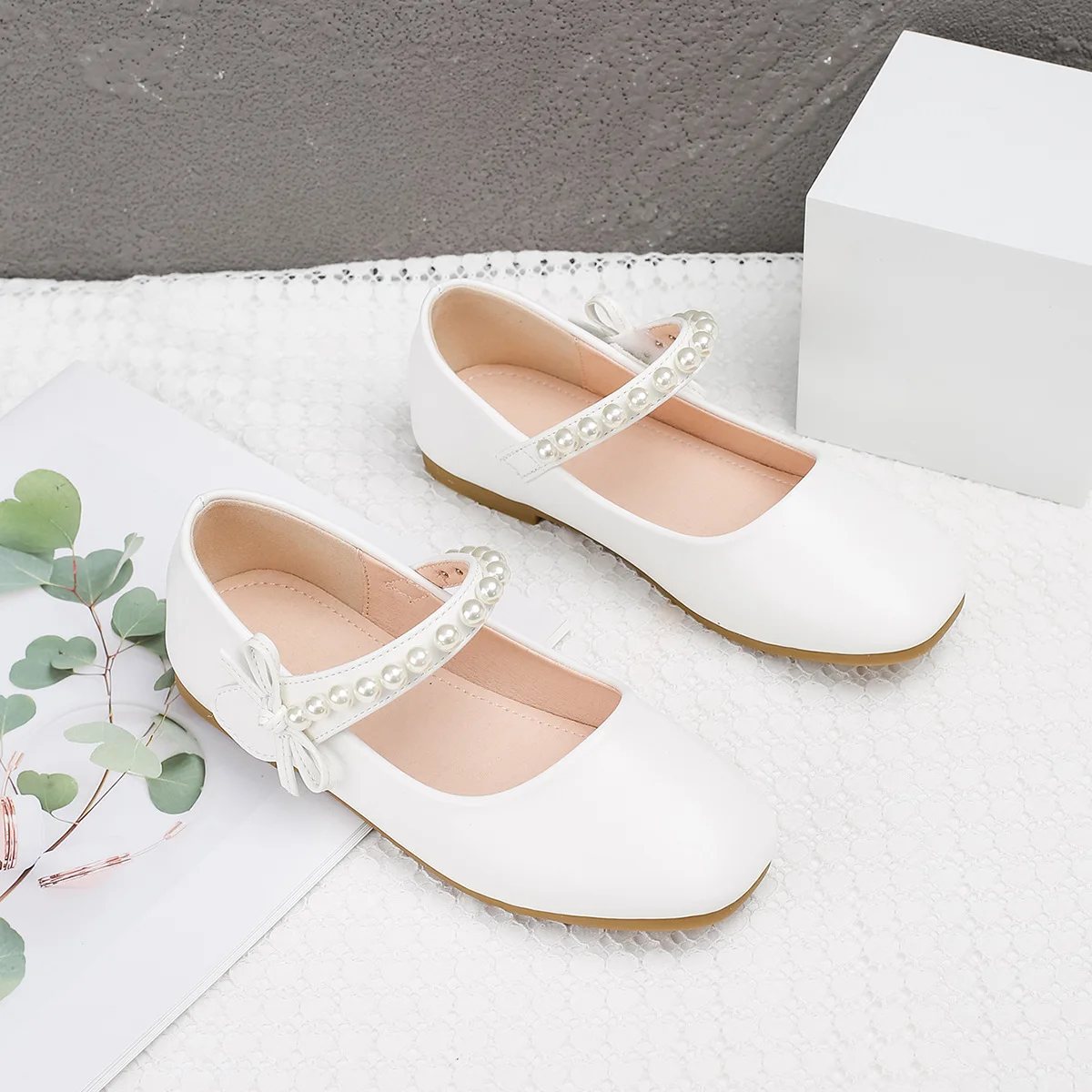 Chaussures en cuir coordonnantes à l'offre elles souples pour filles, chaussures de princesse, polyvalentes, exquises, confortables, simples, élégantes, enfants, mode de printemps