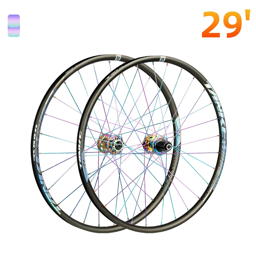 TANKE Mountain Bike WheelSet 26 27.5 29 inchs 120 Click 4 Pelin QR TA MTB Race Bike Wheel 7-12S cassette Flywheel 1.95-2.5 Tire