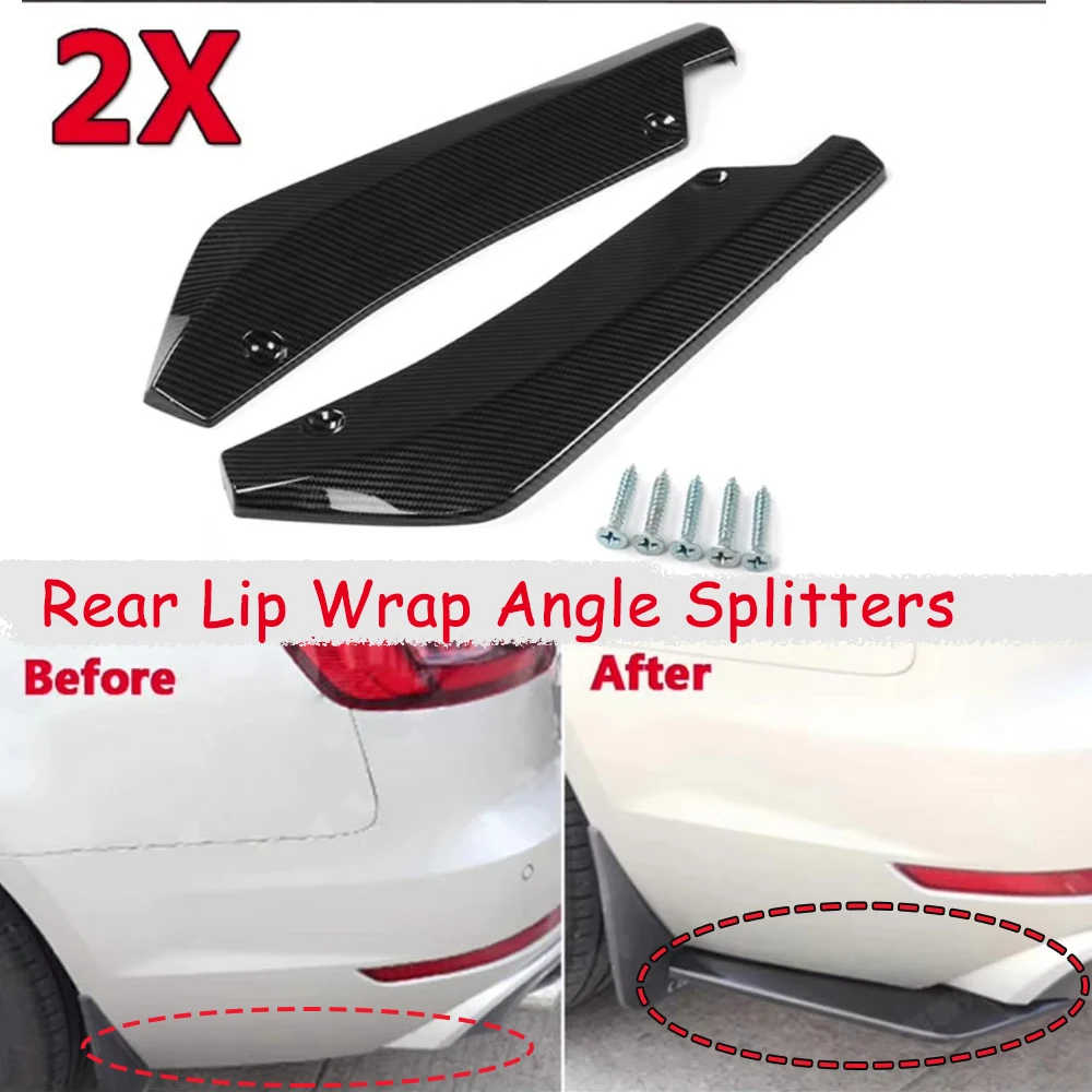Hinten Stoßstange Diffusor Splitter Spoiler Lip Universal Canard Scratch Protector Winglets Seite Rock Verlängerung Anti-scratch Teile