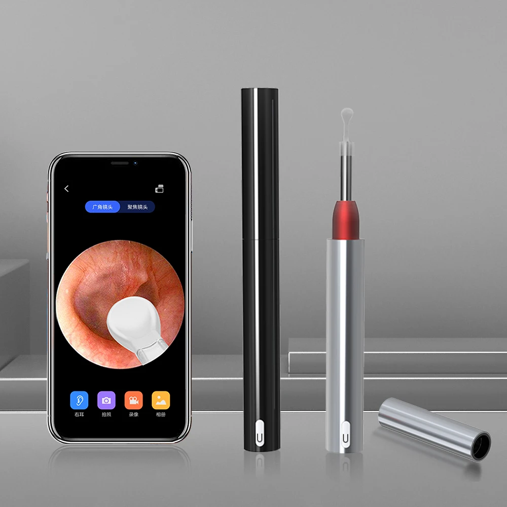 

4.5mm 5MP WIFI Visual Ear Pick Endoscope Otoscope Cleaner Digital Microscope For Human Pet Hair Nose Skin