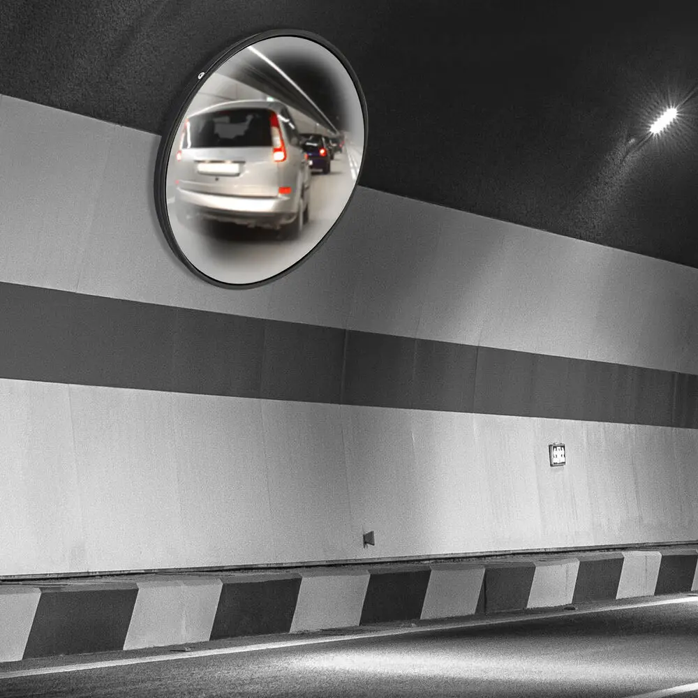 

12" Traffic Convex Mirror Wide Angle Safety Store Corner Blind Spot Security
