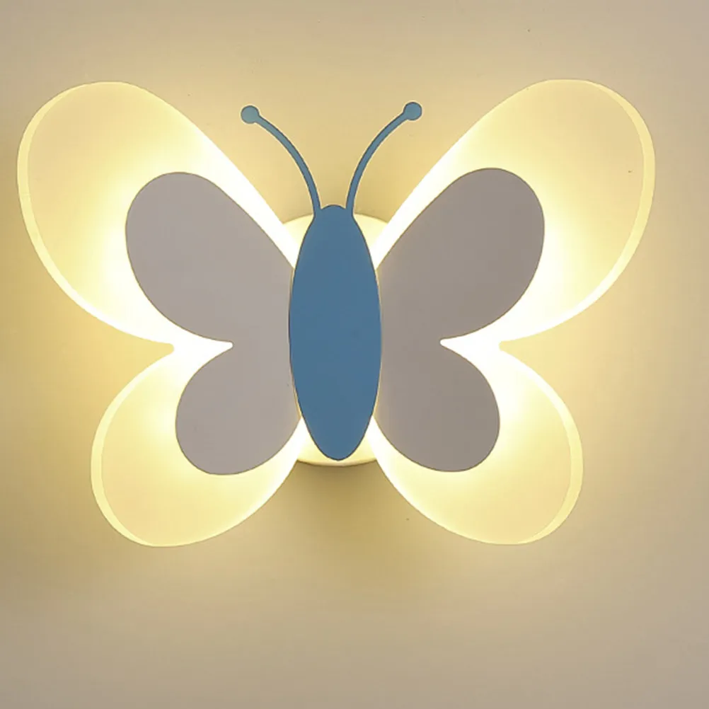1Pcs Acrylic Butterflies Wall Lamp Creative Decorative Indoor Lamp Fashionable Modern Look Good Texture Easy Installation