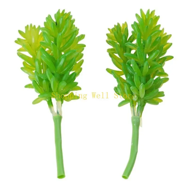 KX4B 16Pcs Artificial Plants Realistic Greenery Faux Flower Garden Decor