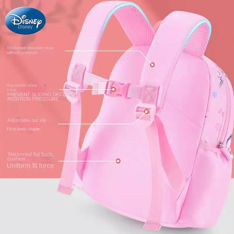 Disney Frozen Kindergarten Backpack For Girls Elsa Anna Student Shoulder Orthopedic School Bag Kids Gifts Large Capacity Mochila
