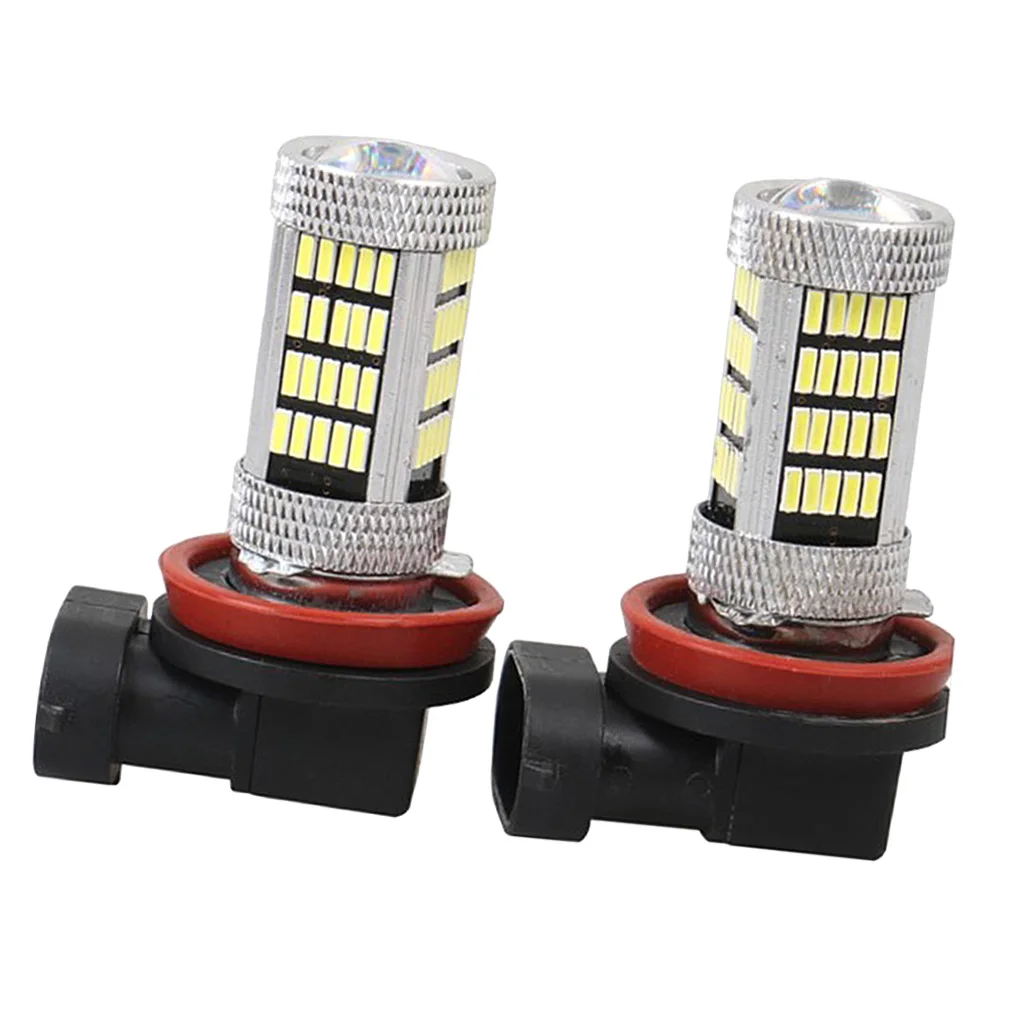 Carro LED nevoeiro lâmpada de condução, H11, H8, 4014, 92SMD, DRL, 6000K, 12V, 65W, 2 pcs