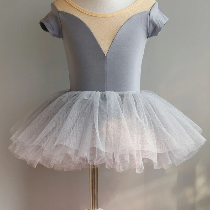 Respirant et confortable mode polyvalente enfants Ballet danse Sarong filles âgées Bustier maille jupe Ballet jupe danse