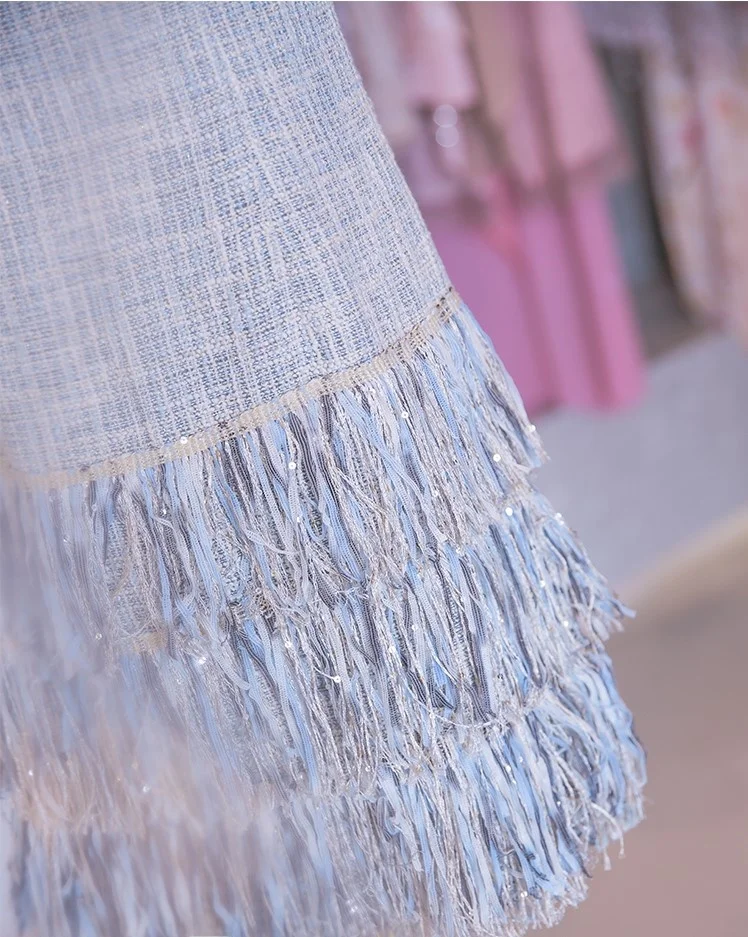 Ele E Blue Fringed … - image