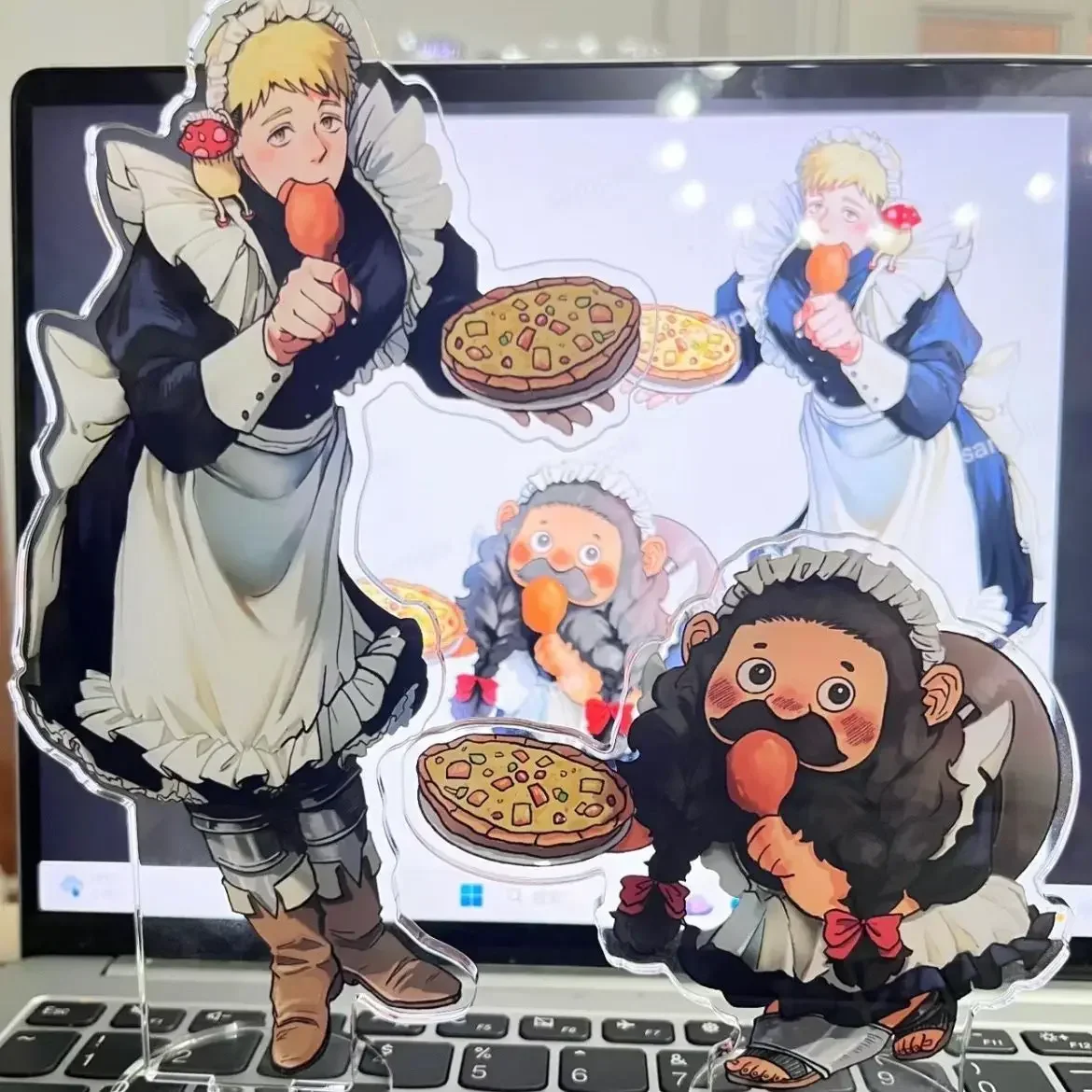 Anime Delicious in Dungeon Figure Rare Series Acrylic Stand Chilchuck Statue  Marcille Figur Laios Doll Desk Ornaments Toys Gift