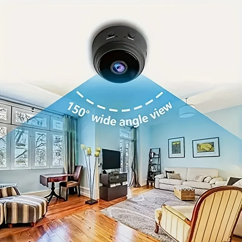 1pc Rechargeable Wireless Mini WiFi Security Camera With Night Vision, Motion Detection, Easy To Install And App Control view 2