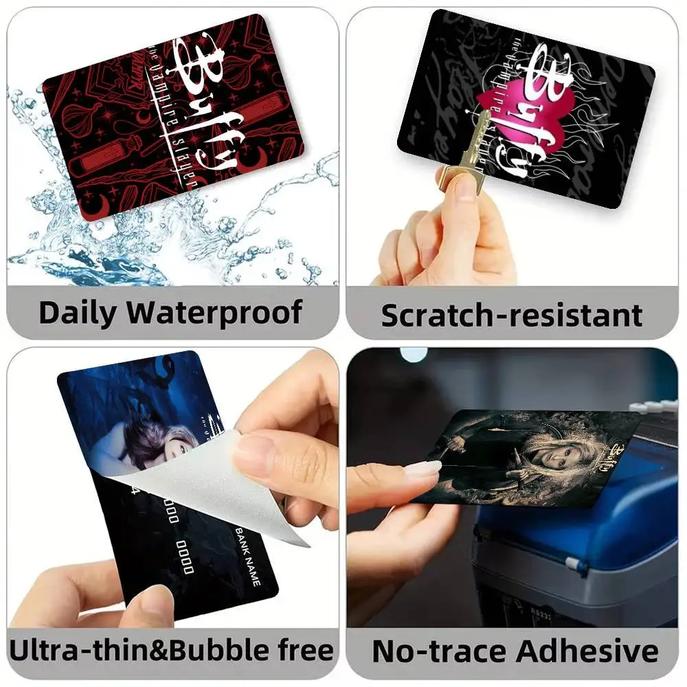 B-Buffy The Vampire Slayer Credit Card HD Stickers Game Card Decal Small Chip Waterproof Sticker Gift