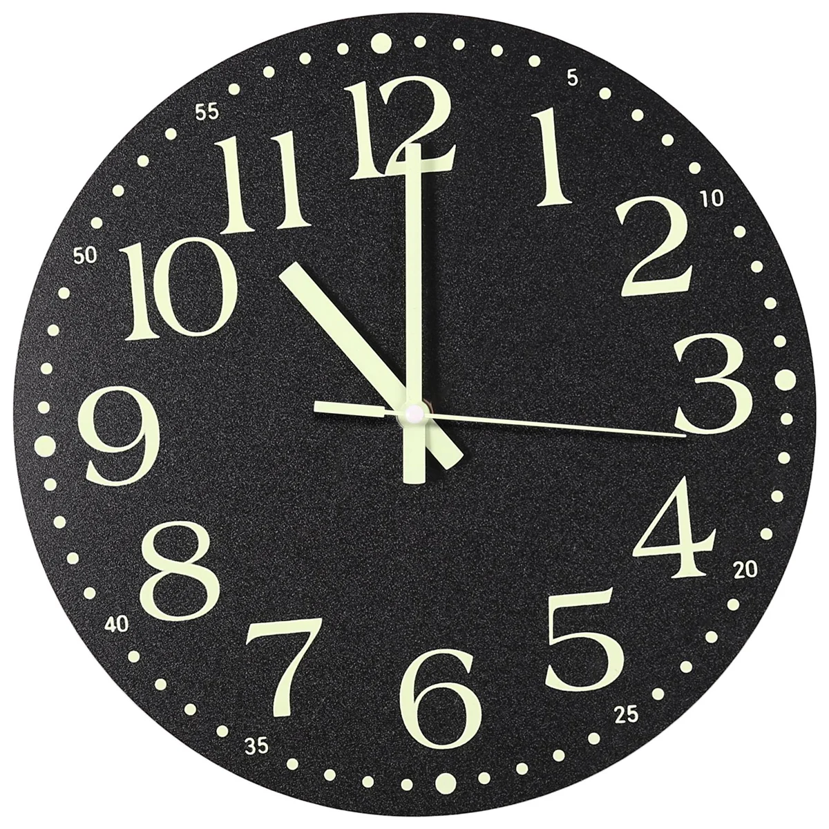 Nuevo reloj de pared luminoso, reloj con pilas silencioso sin tictac de 12 pulgadas, decoración de reloj de pared iluminado para dormitorio