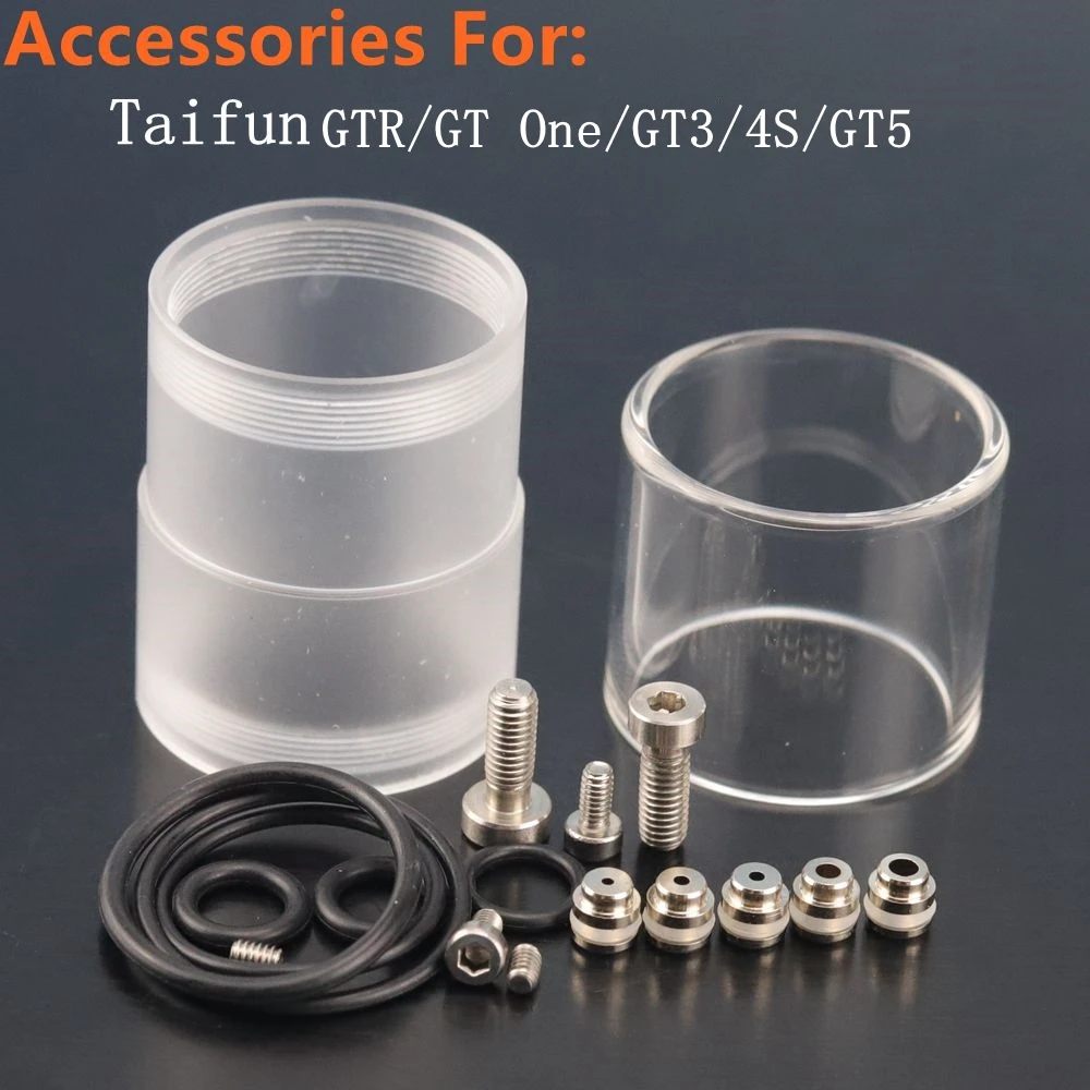 Taifun Series Accessories Silicone O-Rings Screws Glass Tank 5 Air Flow Pins For Taifun GTR/GT ONE/GT3/4S/GT5