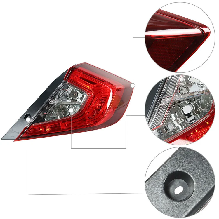 Hot-selling Tail Lamp Taillight for Honda Civic Sedan 2016 2017 Rear Reverse Lamp Taillamp