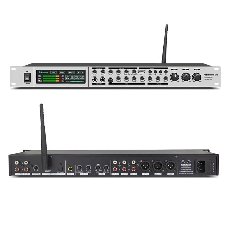 

EIF-K6L Hot Selling Professional Metal Audio Processor Karaoke Digital Echo Processor for Disco,Party