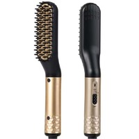 Hot Comb Straightener Electric Negative Ion Heating Comb For Men Beard Hair Straightening Brush Wet Dry Use Quick Hair Styler