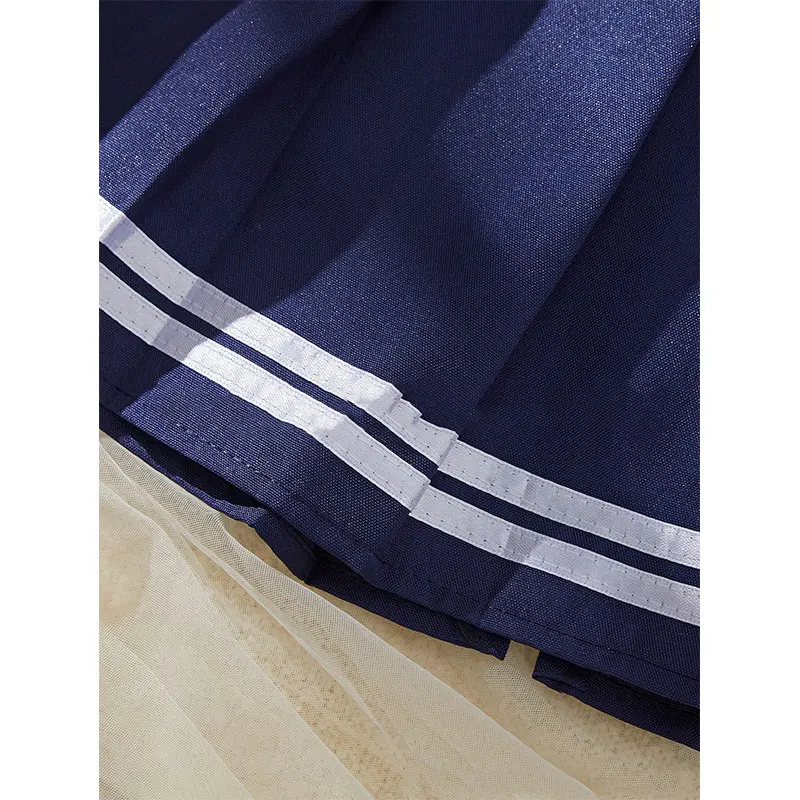 JK-Mädchen-Miniskirt-Set Damen-Lingerie Japanisches Cosplay Babydoll Karierter Rock Spitzen-Crop-Top Schüleruniform-Set Mädchen-Themenparty – Detail 5
