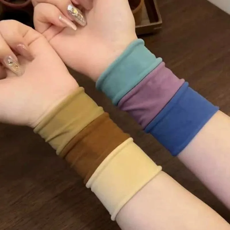 5/60Pcs 두꺼운 머리 밴드 밧줄 나일론 솔리드 높은 포니 테일 홀더 헤어 넥타이 여성 탄성 고무 밴드 Scrunchies 헤어 링