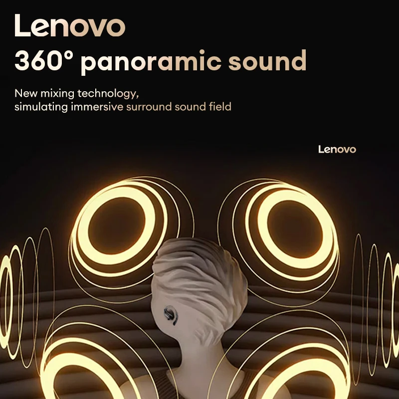 Choice Lenovo EA305 OWS Wireless Bluetooth 5.4 Touch Headset Long Battery Life Gaming Earbuds Waterproof Sport Earphone With Mic