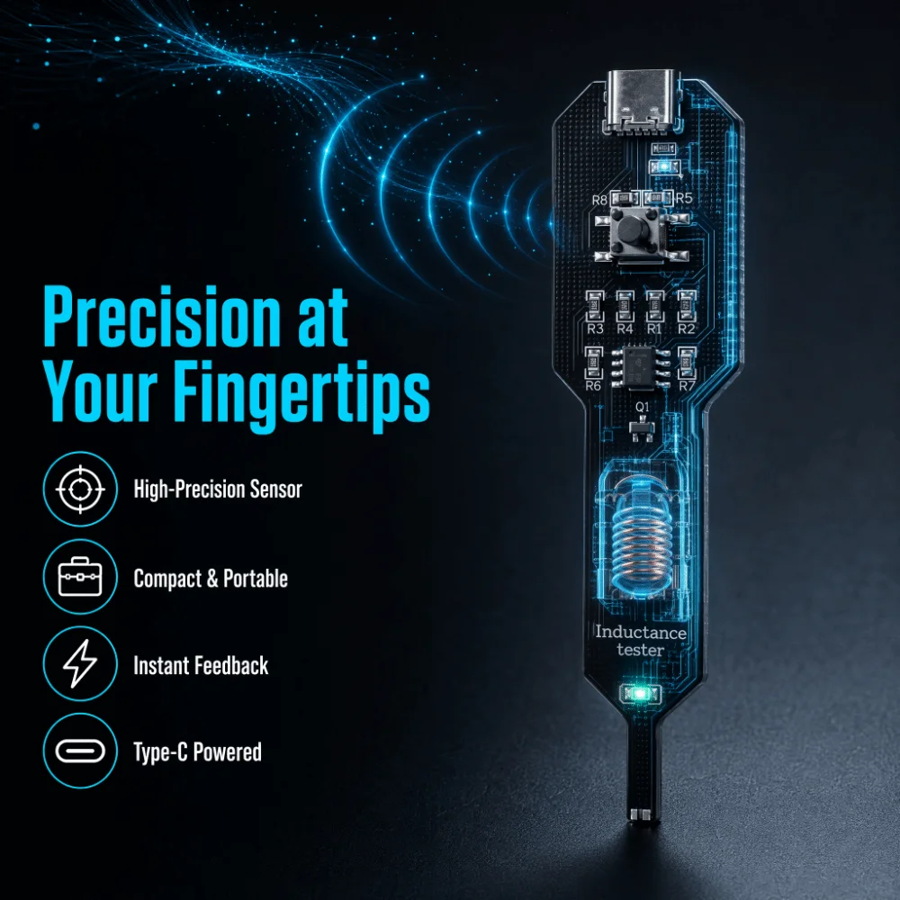 Third Generation Motherboard Coil Tester Strong Stability Quick Investigation Inductor Detector Tool Professional Portable
