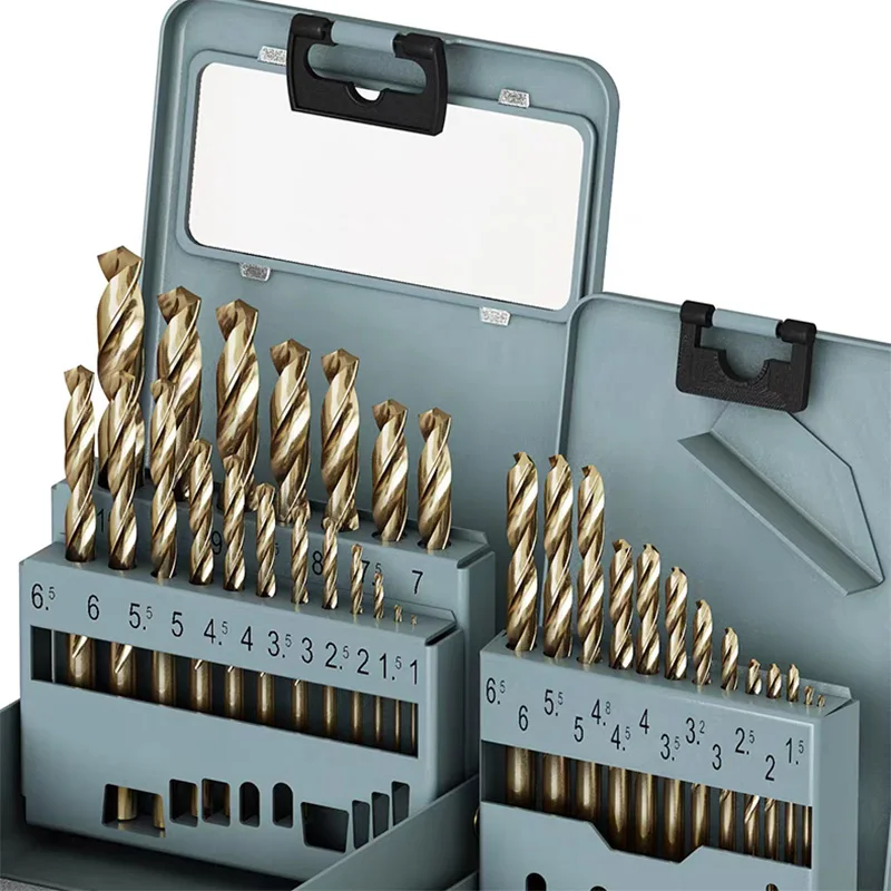 1 مللي متر-13 مللي متر HSS مثقاب الخشب M35 الكوبالت عالية السرعة الصلب تويست أداة الحفر مجموعة اكسسوارات للمعادن الفولاذ المقاوم للصدأ الحديد أداة الحفر